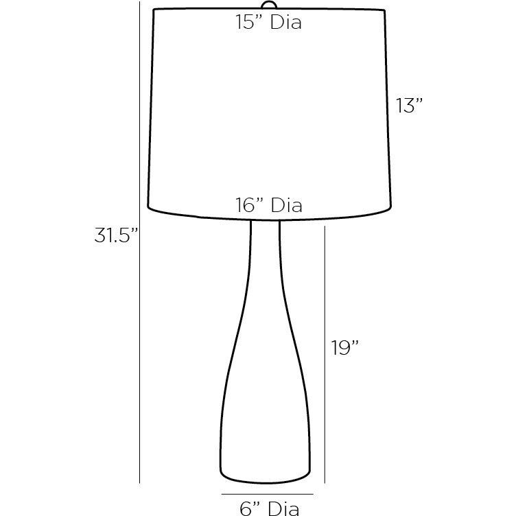 Truxton 32 inch 150.00 watt Umber Lamp Portable Light