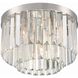 Hayes 4 Light 16 inch Polished Nickel Flush Ceiling Light