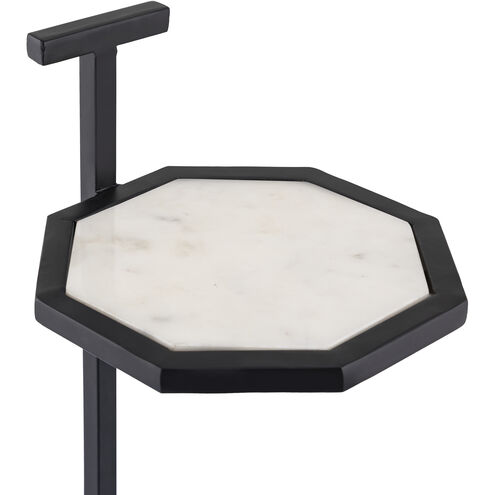 Daro 24 X 9 inch Black and White Accent Table