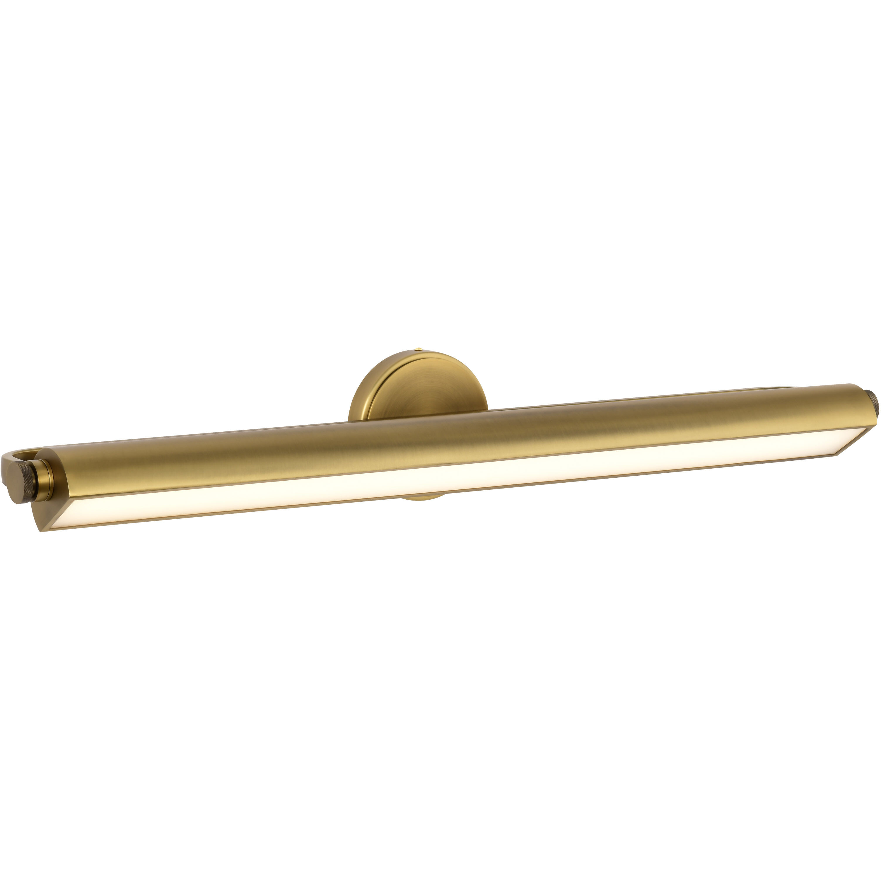 Auden LED 35.5 inch Vintage Brass Vanity Wall Light