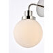 Hanson 1 Light 9 inch Polish Nickel Bath Sconce Wall Light