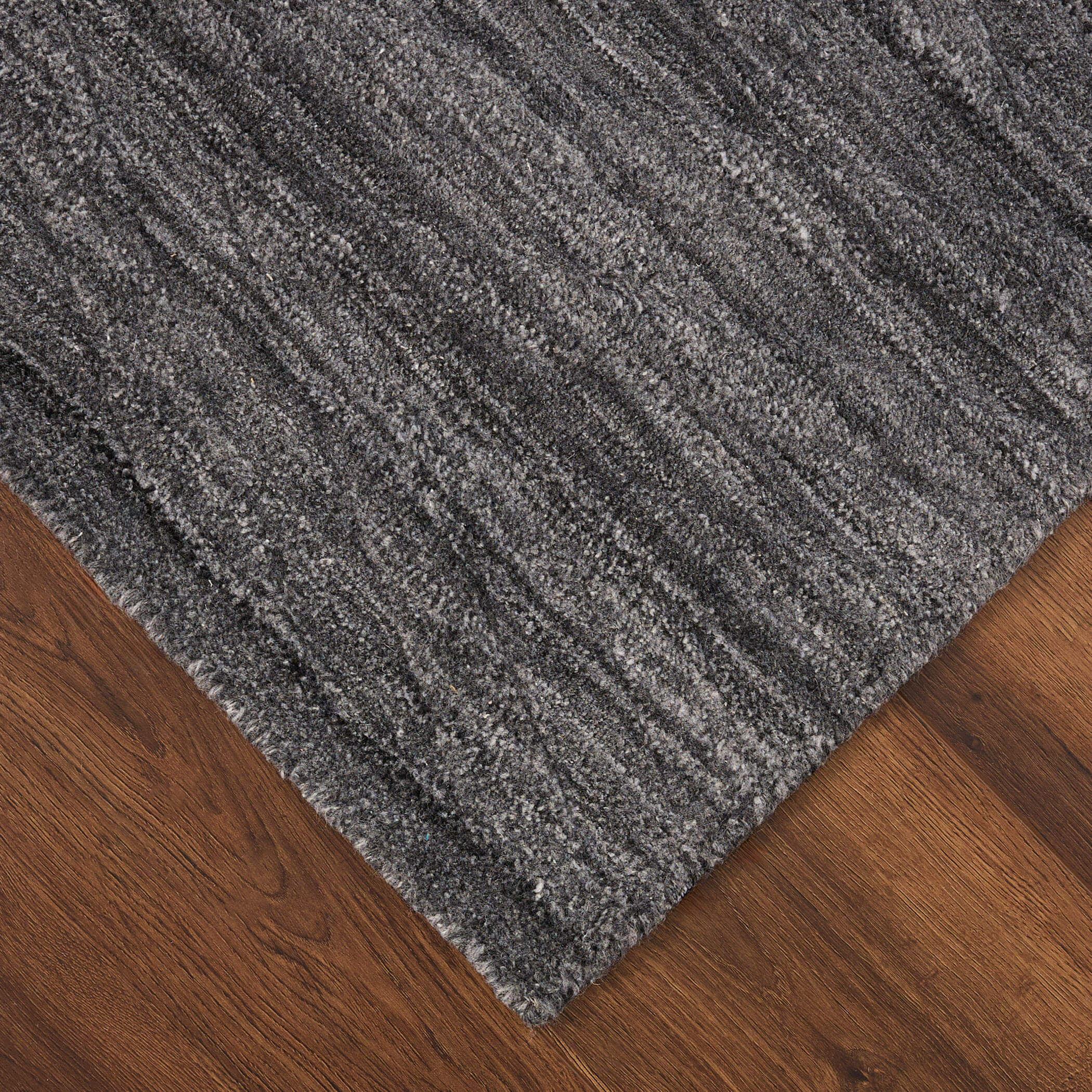 Pari 36 X 24 inch Dark Grey Rug in 2 x 3
