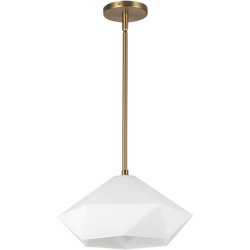 Alora Mood Krysta 1 Light 12.13 inch Brushed Gold Pendant Ceiling Light