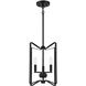 Shayna 3 Light 13 inch Flat Black Foyer Light Ceiling Light