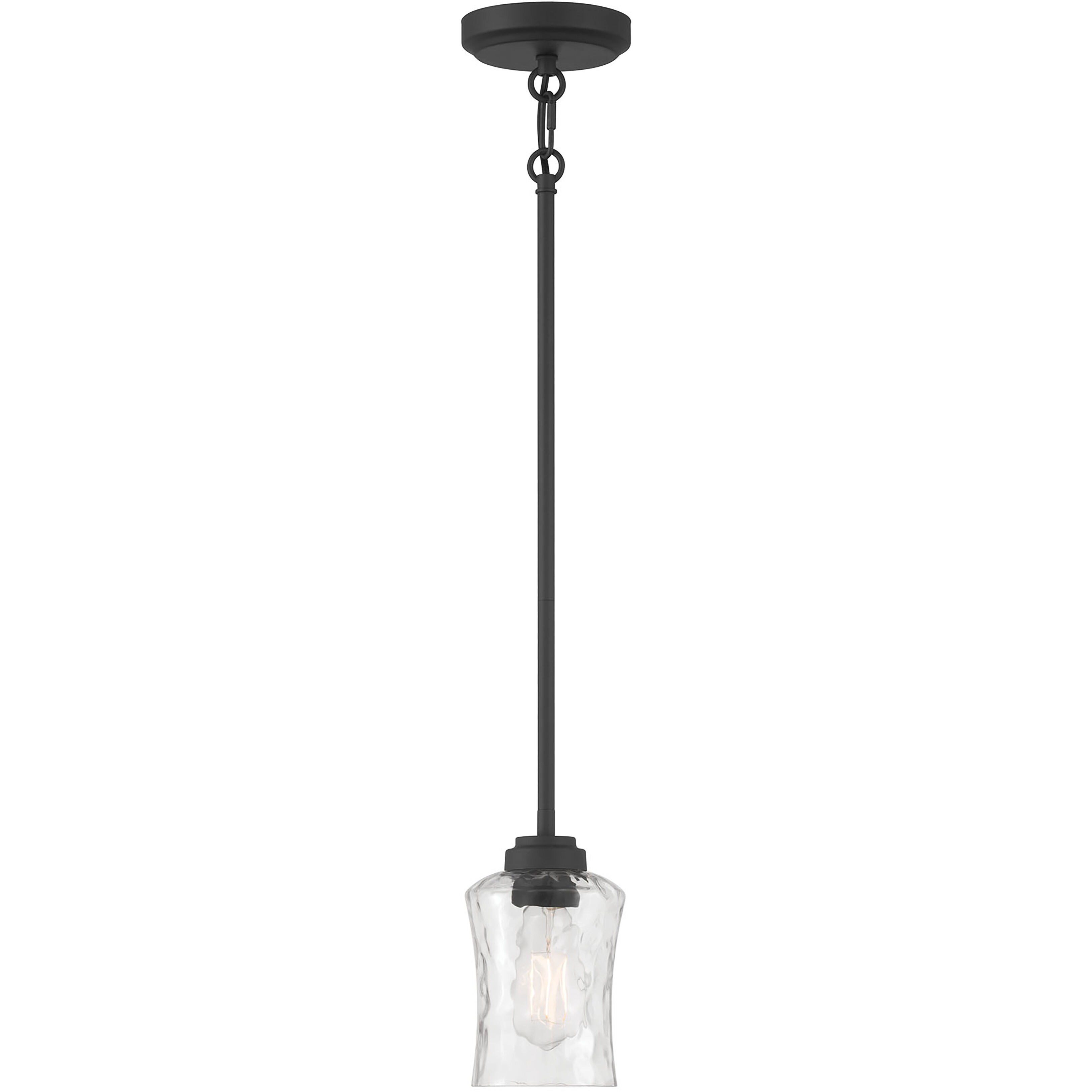 Clarvyn 1 Light 5 inch Matte Black Mini Pendant Ceiling Light