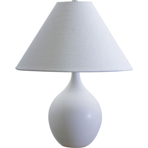 Scatchard 19 inch 100 watt Brown Gloss Table Lamp Portable Light