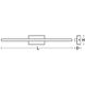 Barlow LED 24 inch Black Vanity Light Wall Light