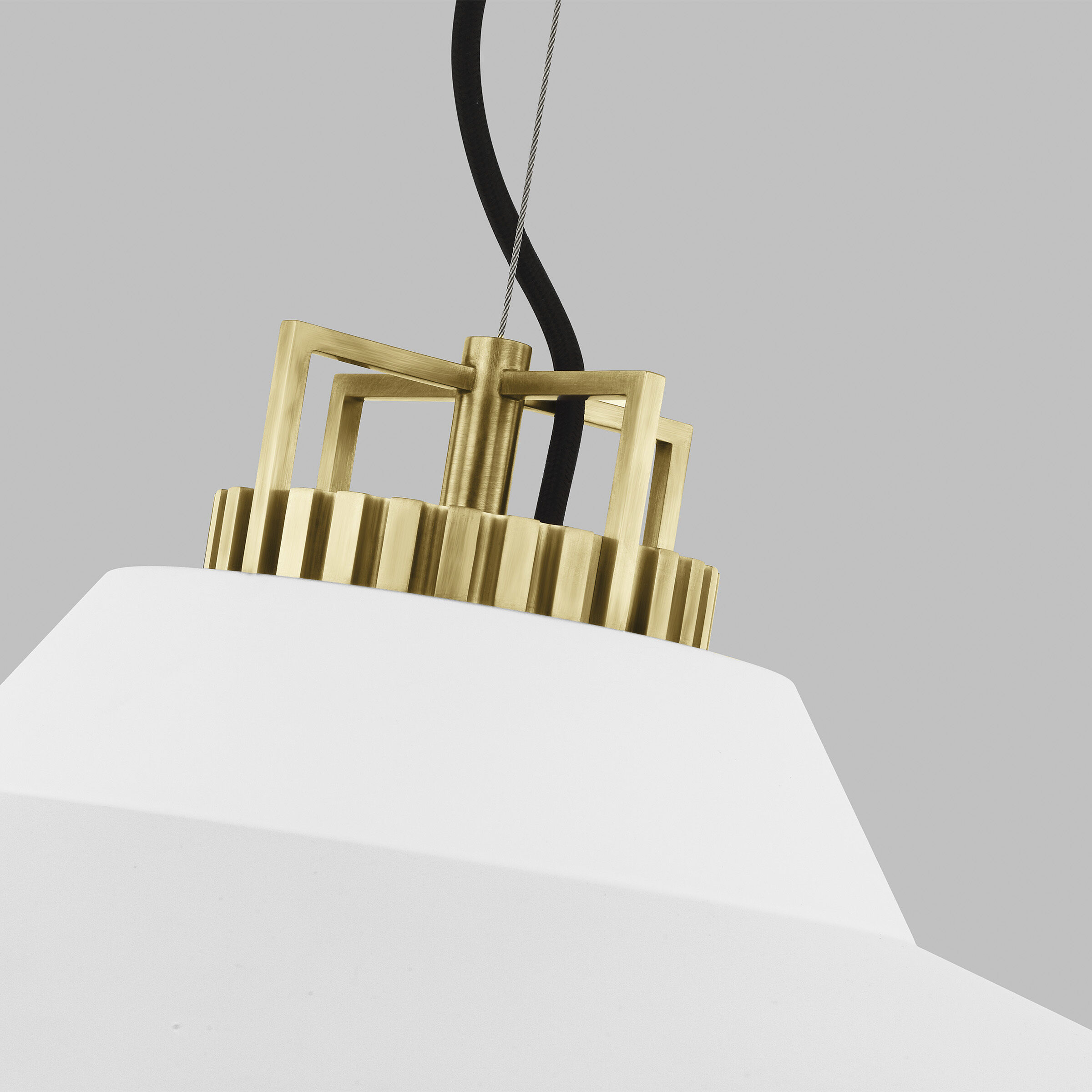 Sean Lavin Forge Line-Voltage Pendant Ceiling Light in Matte White