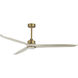 Woodwind 72 inch Satin Nickel Indoor Ceiling Fan in Greywood