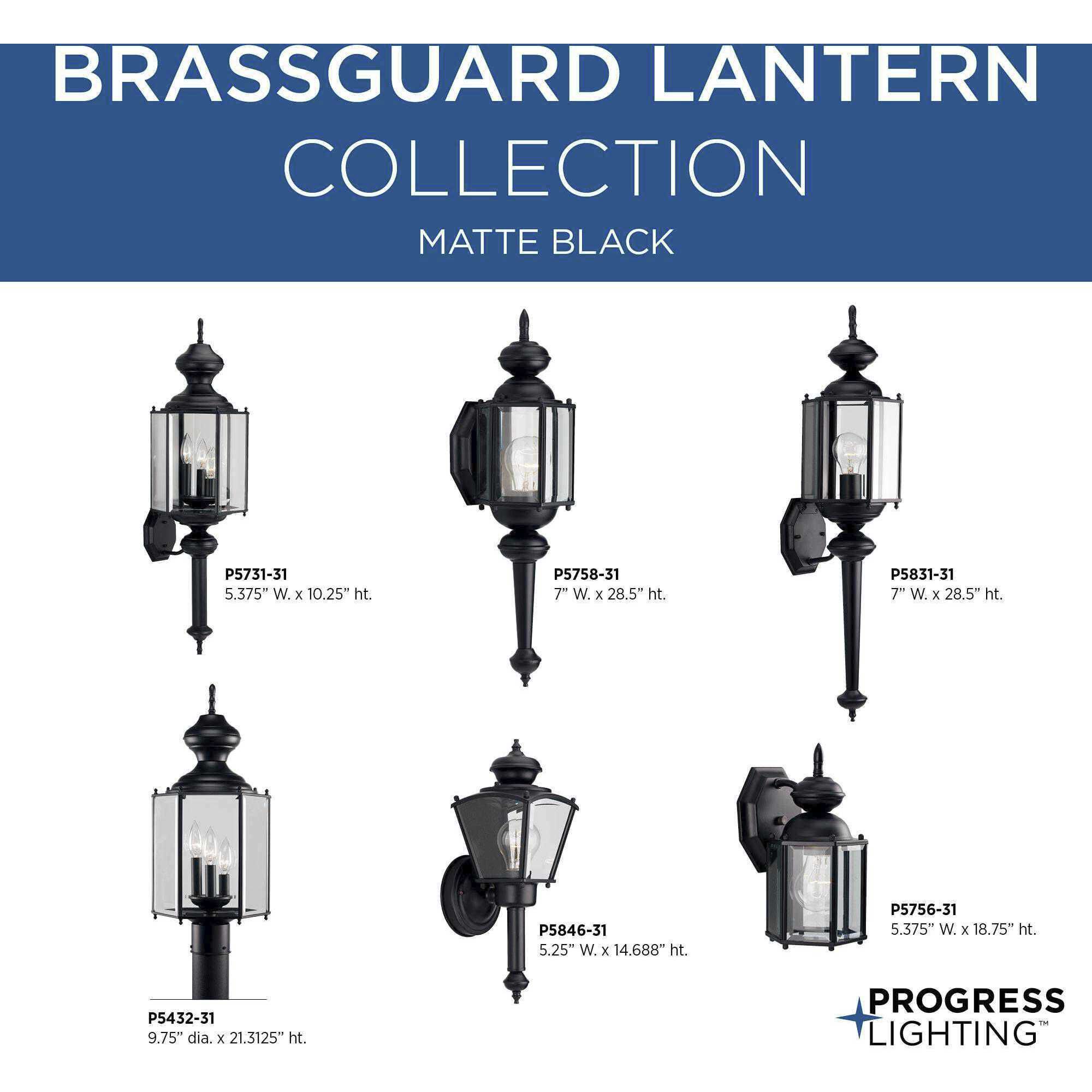 BrassGUARD Outdoor Wall Lantern