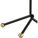 Pine Plains 25 inch 60 watt Black with Antique Brass Table Lamp Portable Light