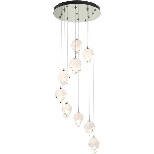 Chrysalis 9 Light 20.5 inch Sterling Pendant Ceiling Light in White Crystal, Small