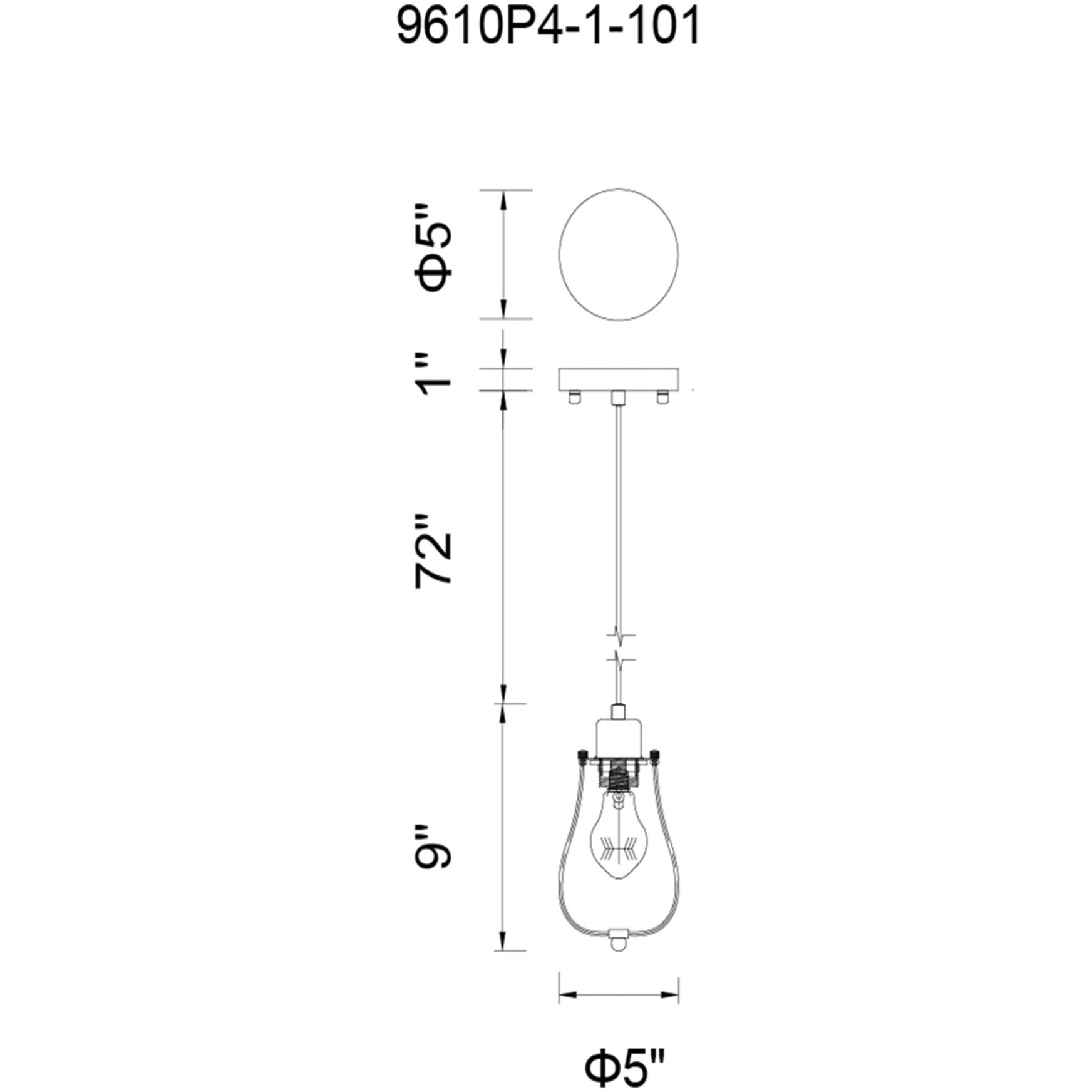 Tomaso 1 Light 5 inch Black Down Mini Pendant Ceiling Light