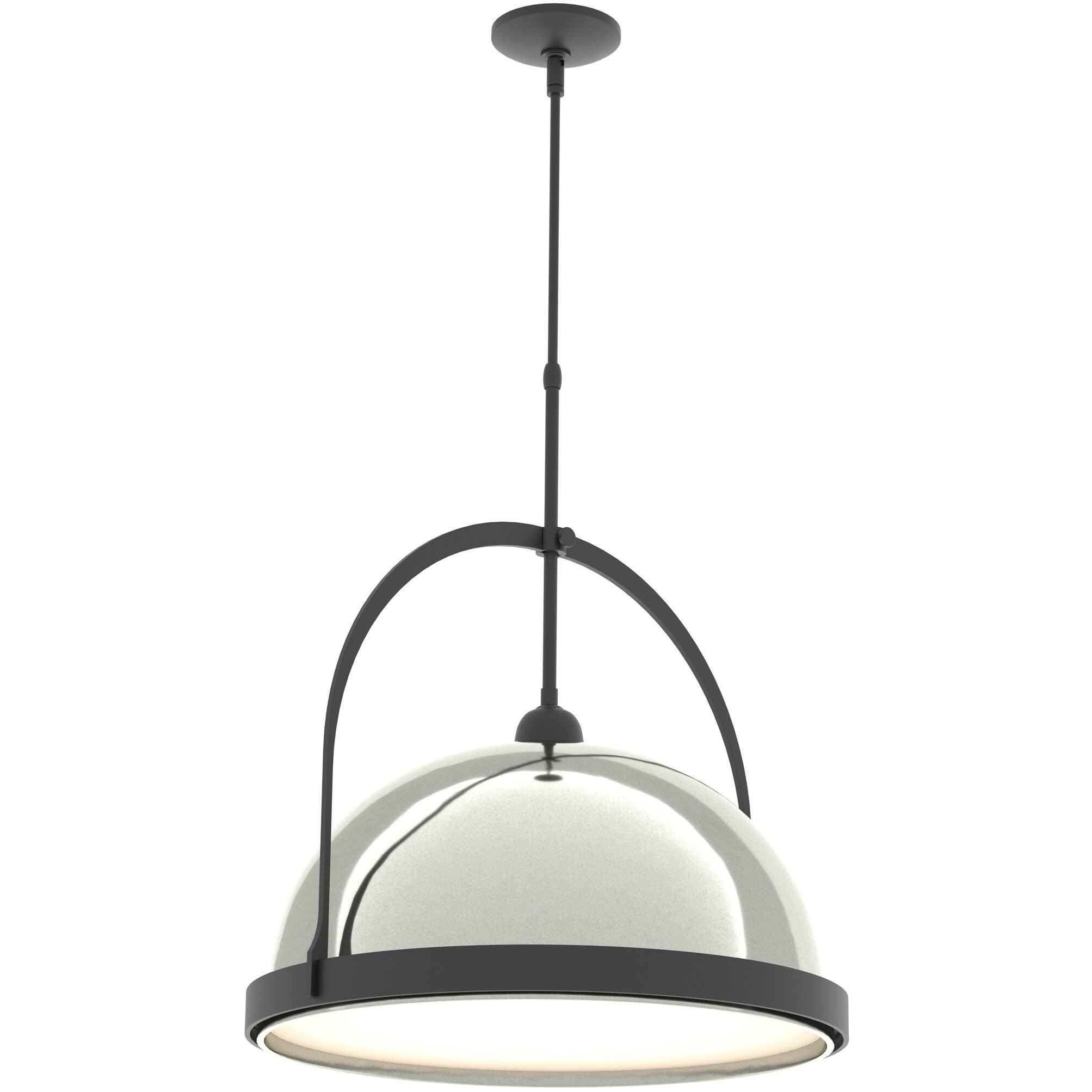 Atlas 1 Light 21.2 inch Black/Sterling Pendant Ceiling Light, Large - Open Box