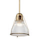 Haverhill 1 Light 16.5 inch Aged Brass Pendant Ceiling Light