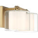 Seville 2 Light 14.5 inch Legacy Brass Vanity Wall Light