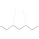 Morae Linear Pendant Ceiling Light in Brushed Nickel, dweLED