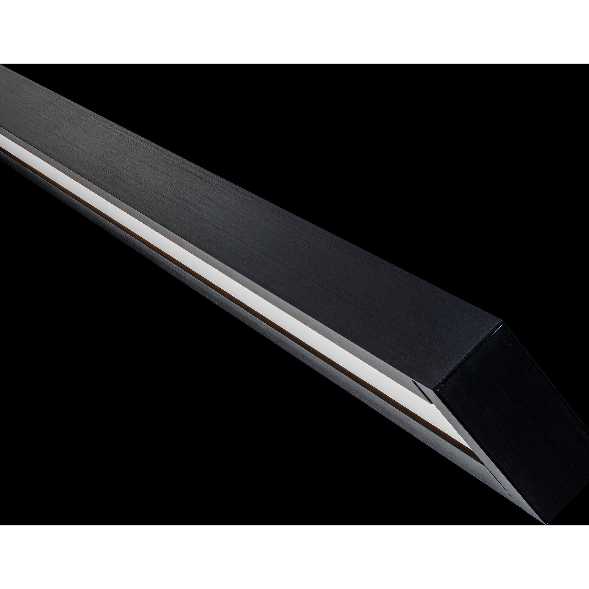 Open Bar LED 37 inch Black Bath Vanity & Wall Light in 3500K, 37in.