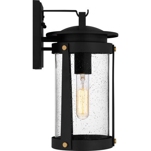 Clifton 1 Light 14 inch Earth Black Outdoor Wall Lantern