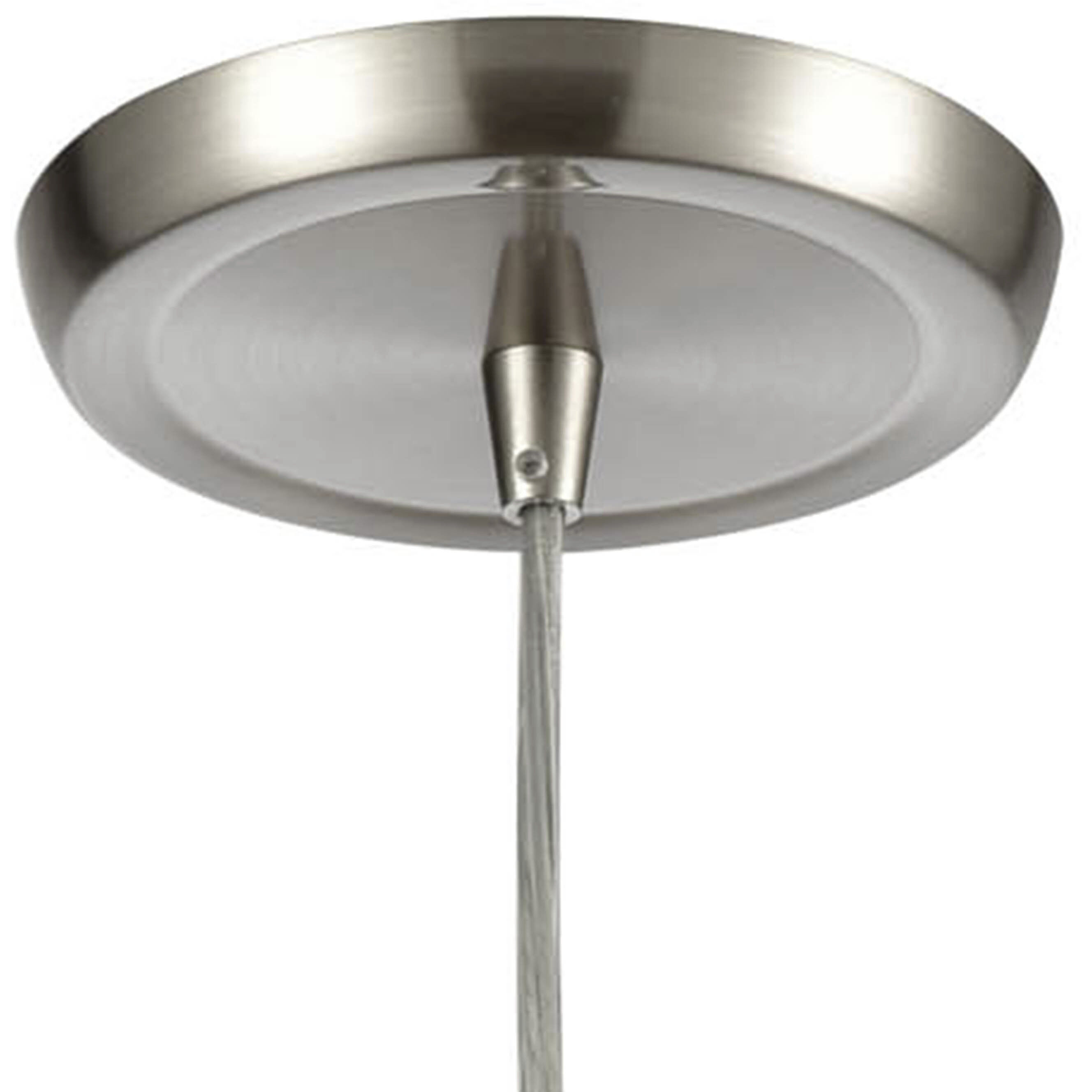 Vortex 1 Light 4 inch Ochre with Satin Nickel Mini Pendant Ceiling Light