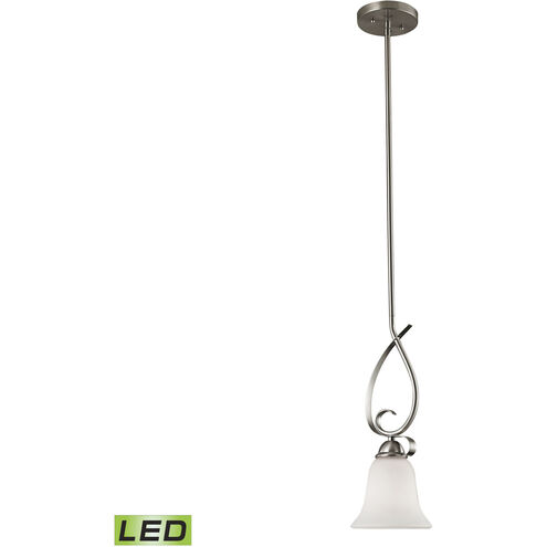 Brighton LED 6 inch Brushed Nickel Mini Pendant Ceiling Light