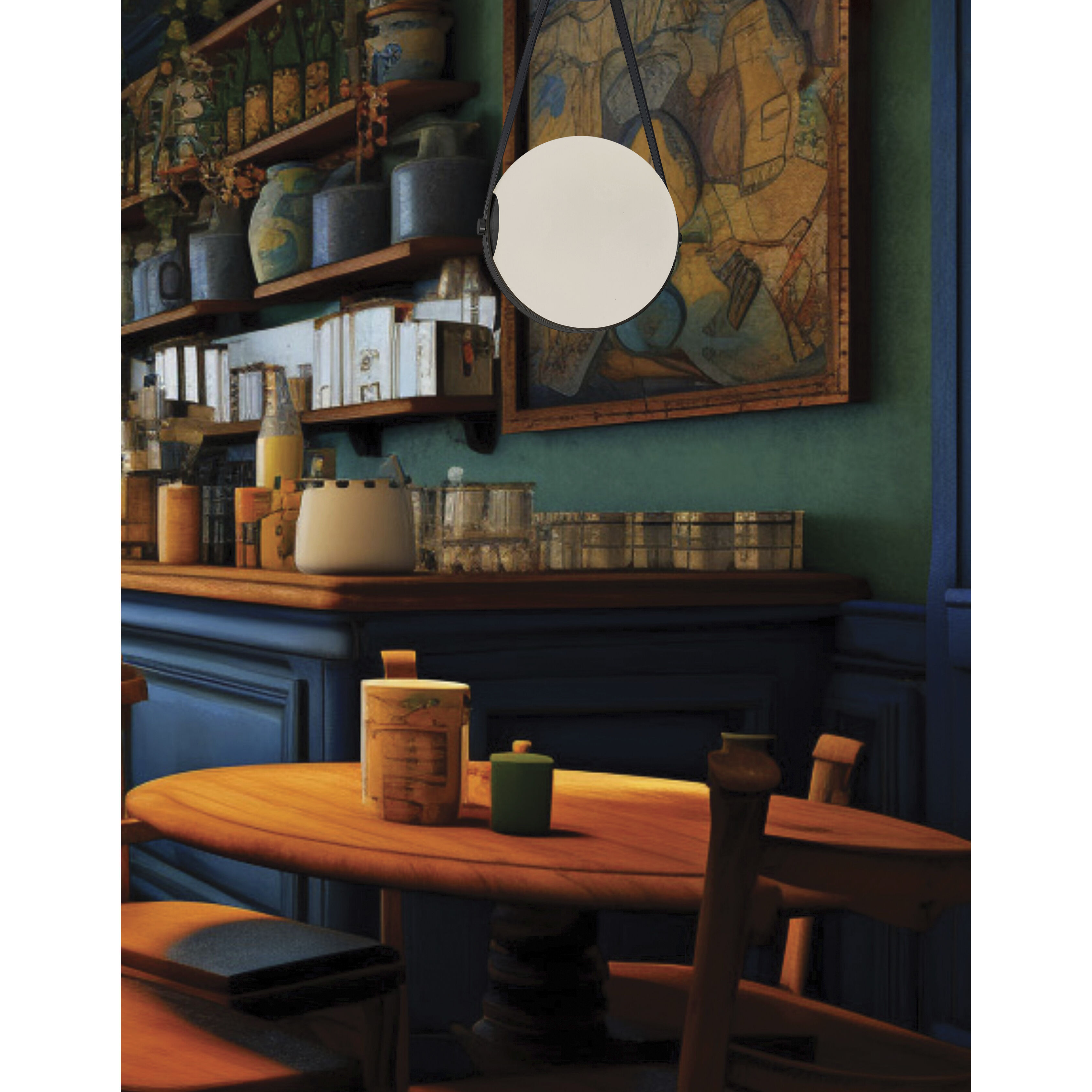 Persis LED 11.75 inch Matte Black Single Drop Pendant Ceiling Light