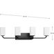 Cowan 4 Light 34 inch Matte Black Bath Vanity Wall Light