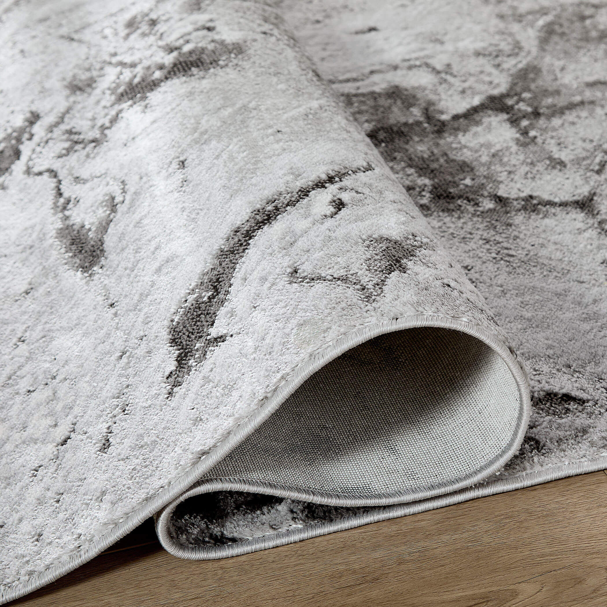 Ayda 36 X 24 inch Black/Grey Rug in 2 x 3