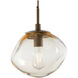 Nova Incandescent 1 Light 10 inch Burnished Bronze Pendant Ceiling Light in Smoke