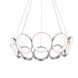 Oros LED 29.13 inch Antique Silver Chandelier Ceiling Light
