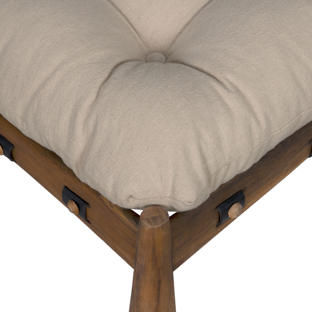 Dante 20 inch Clear Coat Satin Stool