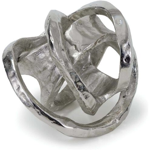 Knot 8 X 6.5 inch Sculpture in Polished Nickel