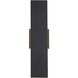 Waylen 2 Light 18 inch Black Outdoor Wall Sconce