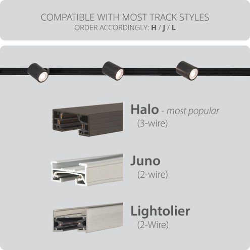 Charge 1 Light 120 Black Track Lighting Ceiling Light, WAC Limited
