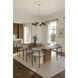 Cortan 6 Light 36 inch Legacy Brass and Dark Bronze Chandelier Ceiling Light