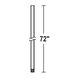 Fan Downrod Aged Brass Fan Downrod, 72in