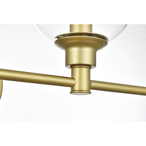Jaelynn 5 Light 47 inch Brass Bath Sconce Wall Light
