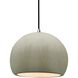 Radiance 1 Light 10 inch Celadon Green Crackle and Brushed Nickel Pendant Ceiling Light