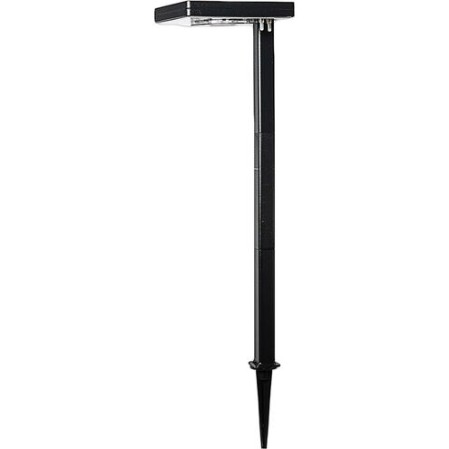 Contemporary Square Black Path Light, Solar