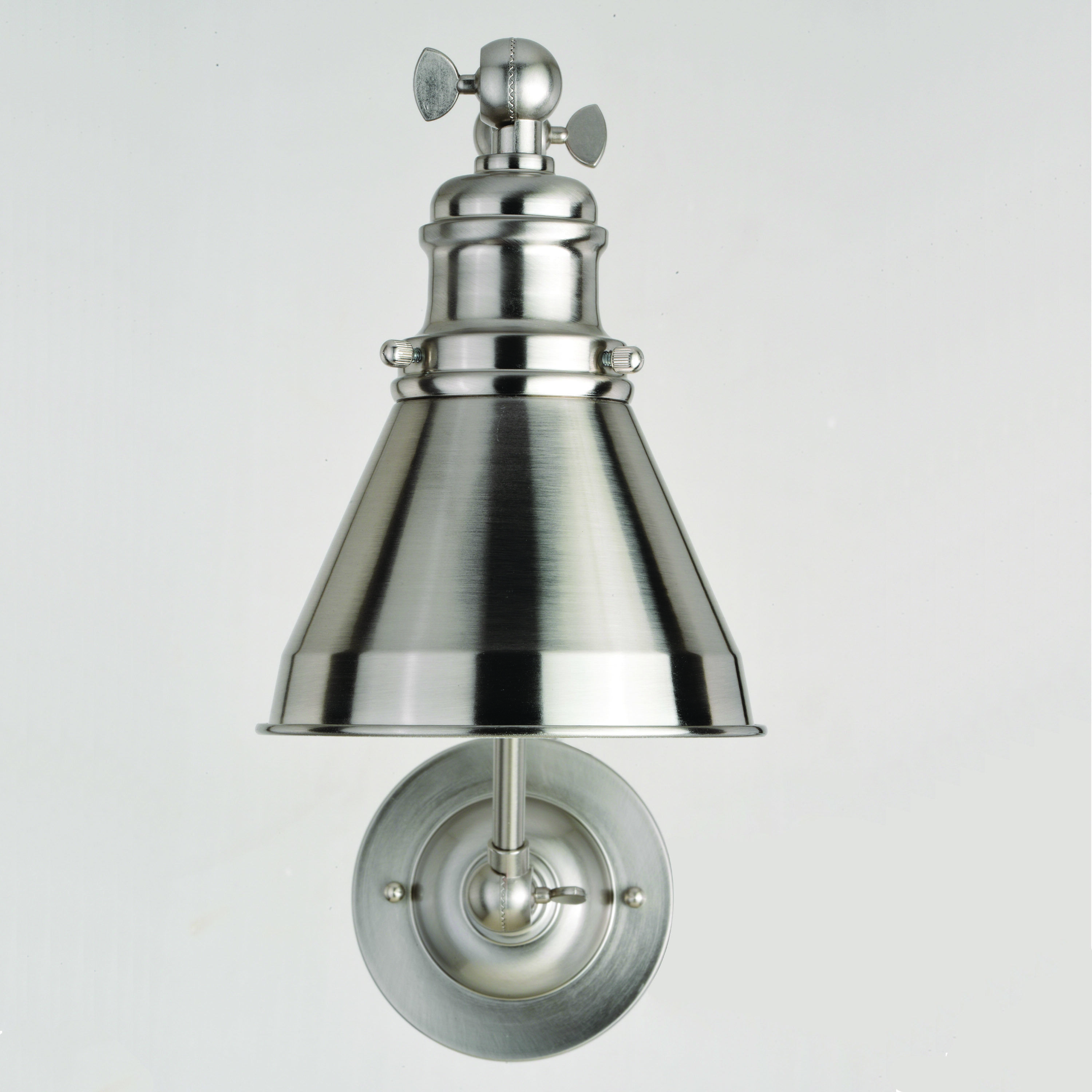 Alexis LED 6 inch Satin Nickel and Matte White Wall Light