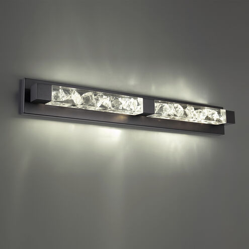 Terra 2 Light 34 inch Black Vanity Bath Light Wall Light