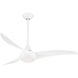 Light Wave 52 inch White Ceiling Fan