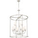 Katerina 9 Light 28 inch Brushed Nickel Chandelier Ceiling Light