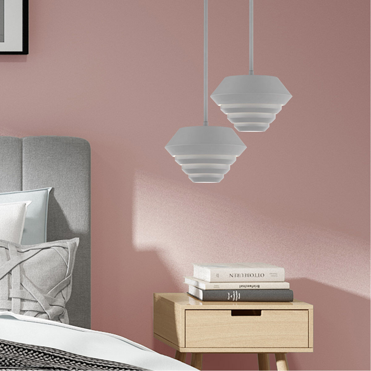 Amsterdam 1 Light 10 inch Nordic Gray Mini Pendant Ceiling Light