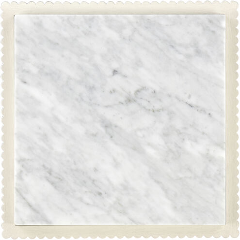 Tate 36.25 X 12.5 inch Whitewash with Gray and Silver Pedestal