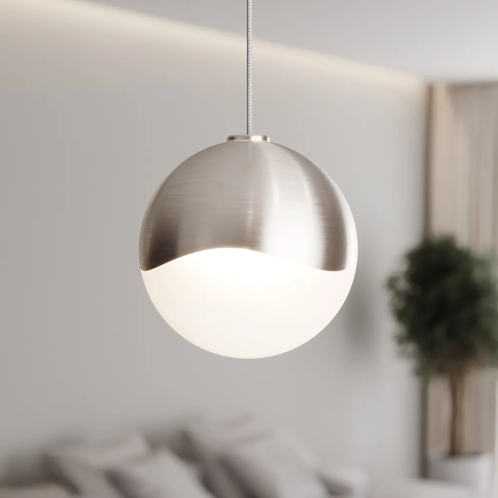 Grapes LED 3.25 inch Satin Nickel Pendant Ceiling Light in Medium