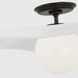Windsor Smith Mahalo LED 22 inch Bronze Semi-Flush Mount Ceiling Light in Matte White