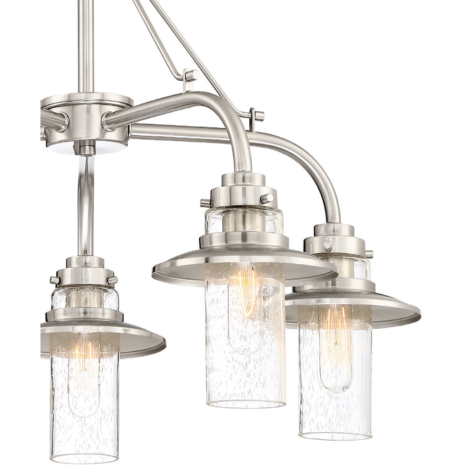 Dover 5 Light 26 inch Satin Platinum Chandelier Ceiling Light