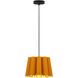 Renata 1 Light 11.8 inch Black Pendant Ceiling Light in Ocher/Ash, 12 in, WEP Collection