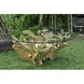 Yava 32 inch Natural with Clear Coffee Table